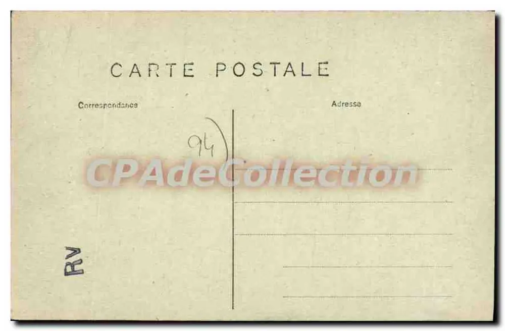 Um cumprimento do Bois de Vincennes — F.F. Paris - Verso