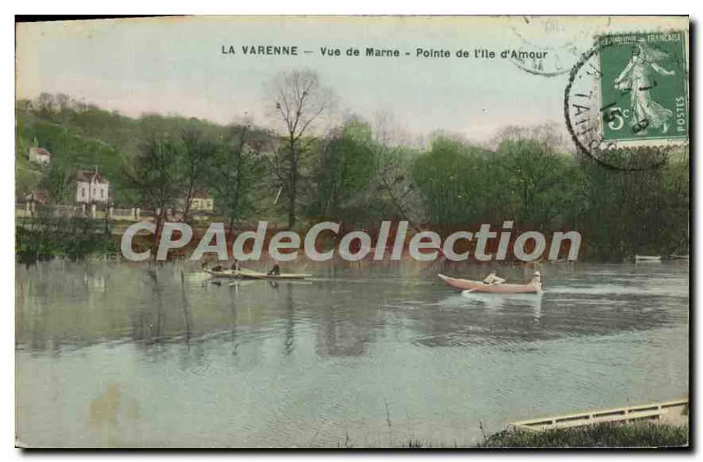 La Varenne — Ansicht der Marne — Pointe de l'Île d'Amour - Vorderseite