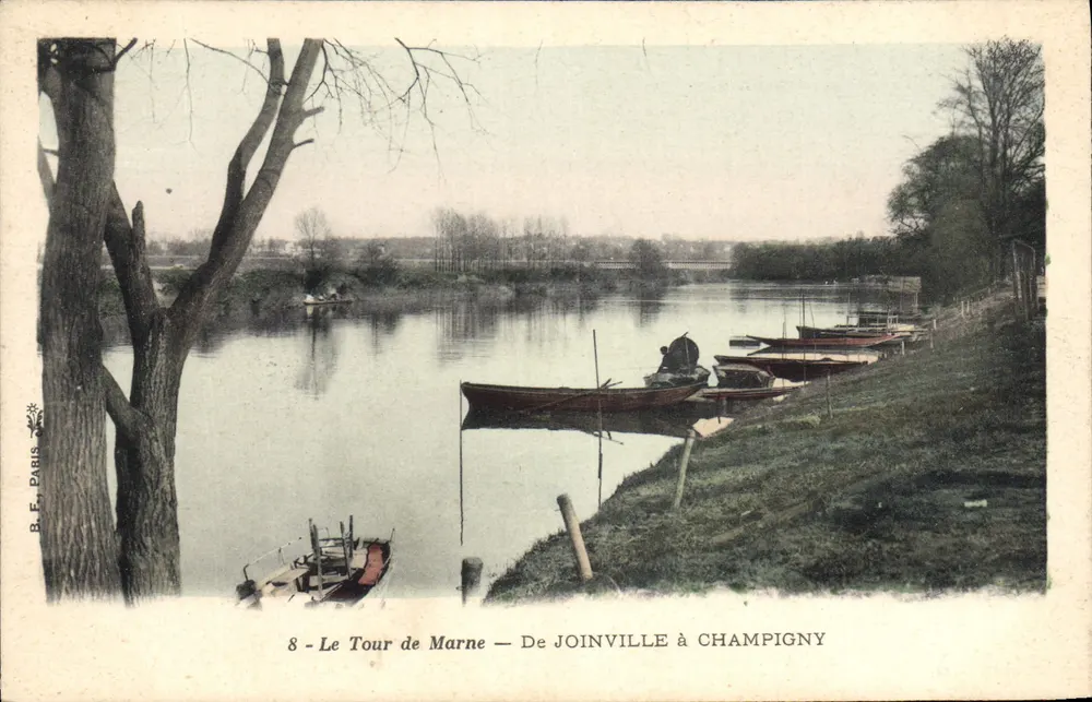 Der Tour de Marne — Von JOINVILLE nach CHAMPIGNY — B. F., Paris, Nr. 8 - Vorderseite