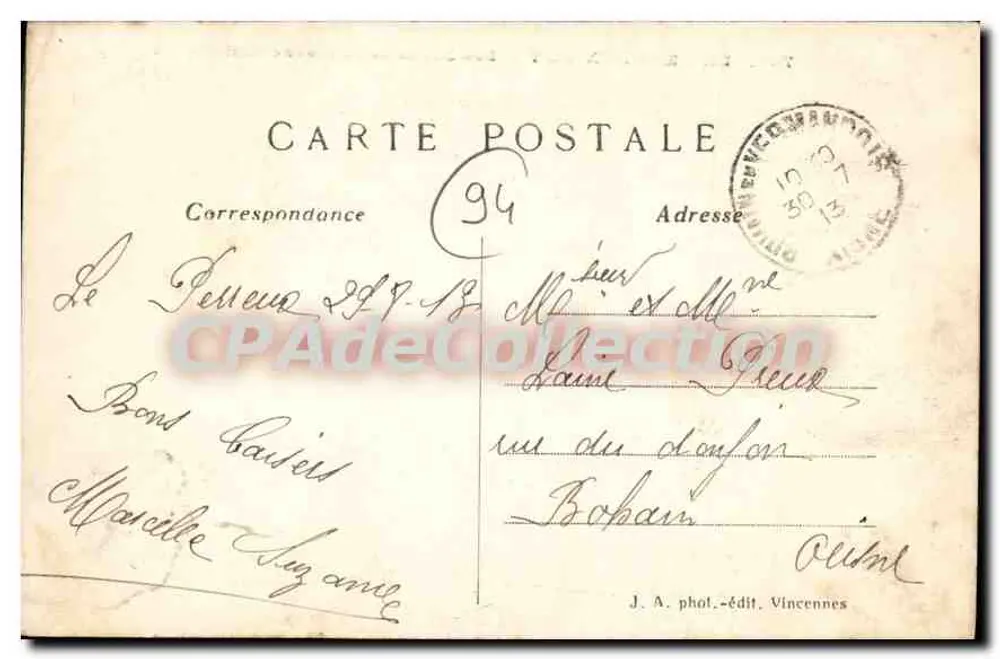 Le Perreux-Bry — Die künstlerischen Ufer der Marne — J. A. phot.-edit. Vincennes n°742 - Rückseite