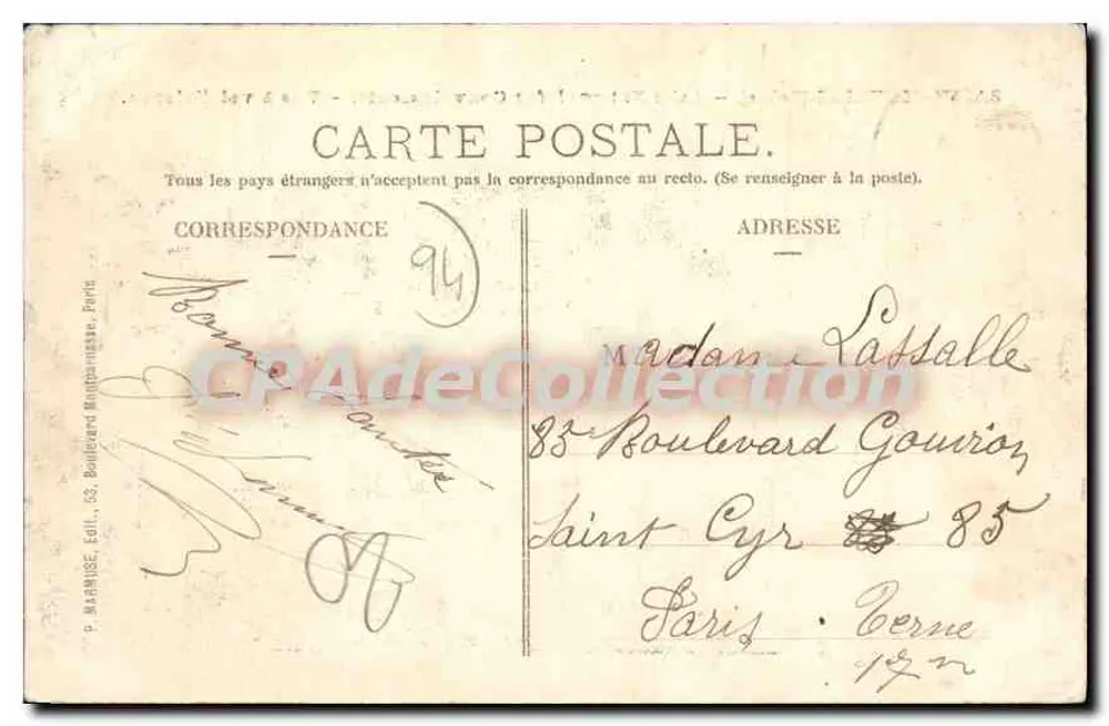 Saint-Maurice (Seine) — Nationales Sanatorium für Genesende — Vogelperspektive - Rückseite