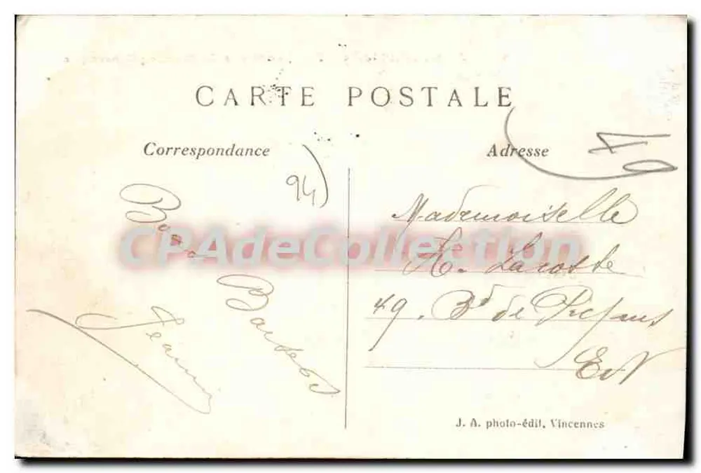 Joinville-le-Pont — Pittoreske Ansichten der Marne — J. A. Photo-Edit, Vincennes, n° 568 - Rückseite