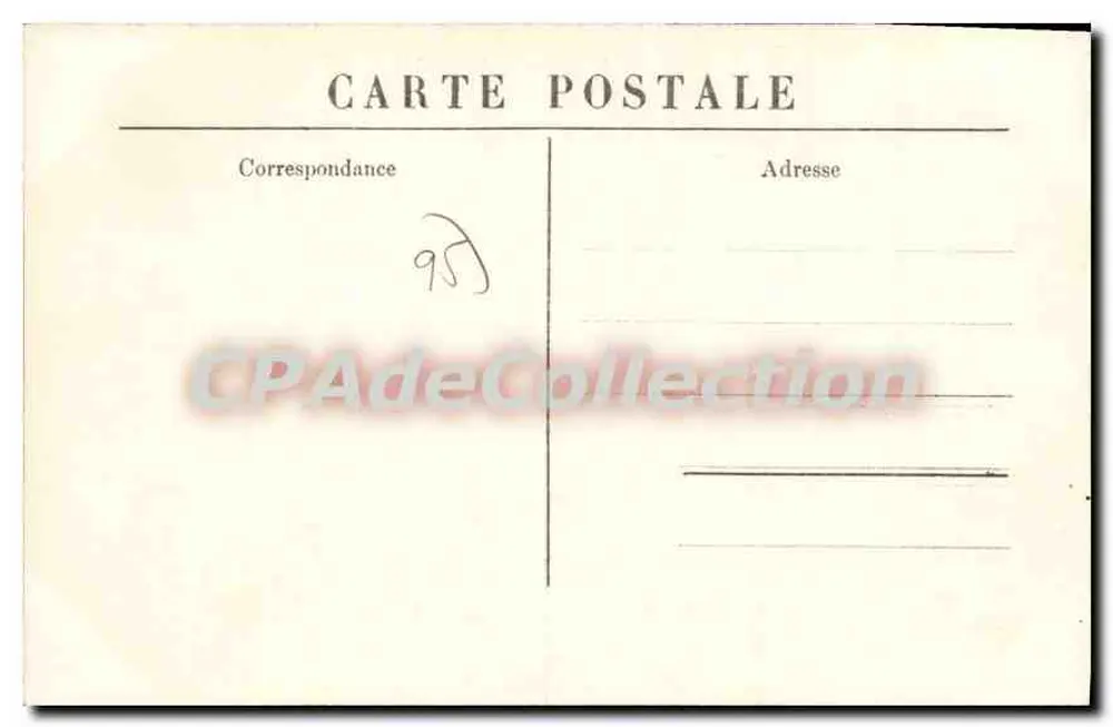 Bezons (S.-et-O.) — Innenraum des Pensionnats Notre-Dame, Ehrenhof — Verleger L. E. G. V. Nr. 136 - Rückseite