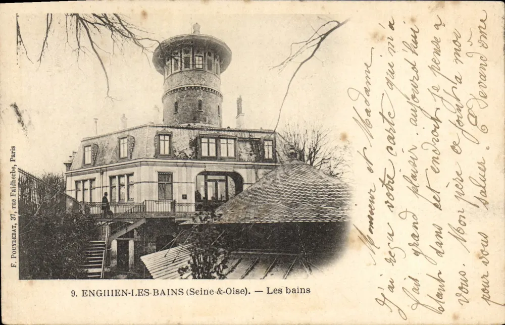 Enghièn-les-Bains (Seine-&-Oise) — Os banhos — F. Poutybeat, Paris, n°9 - Frente