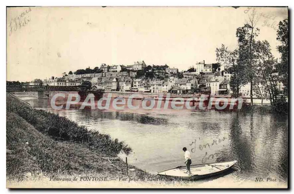 Pontoise — Vista tirada de Saint-Ouen — ND. Fot. - Frente