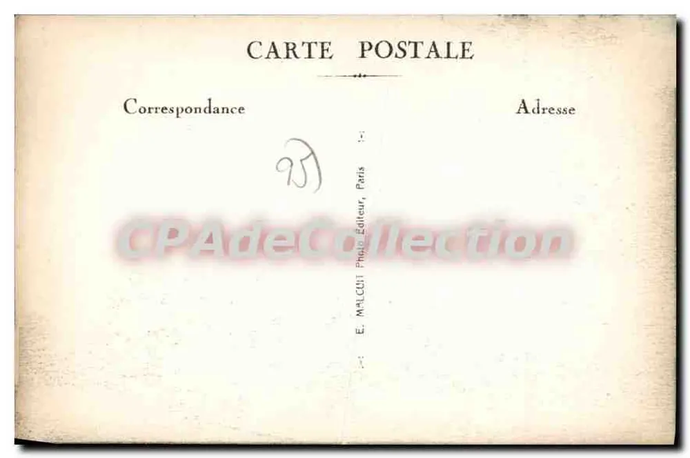 Montmorency - Das Postamt und die Avenue Emile — E. M. — n° 739 - Rückseite