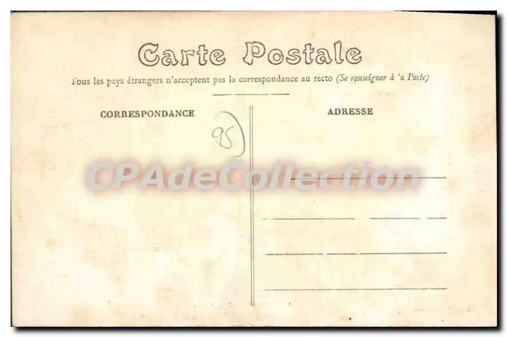 O Curado de Pontoise — cena de sermão em uma igreja — L'Abeille - Asnières, n°1 - Verso