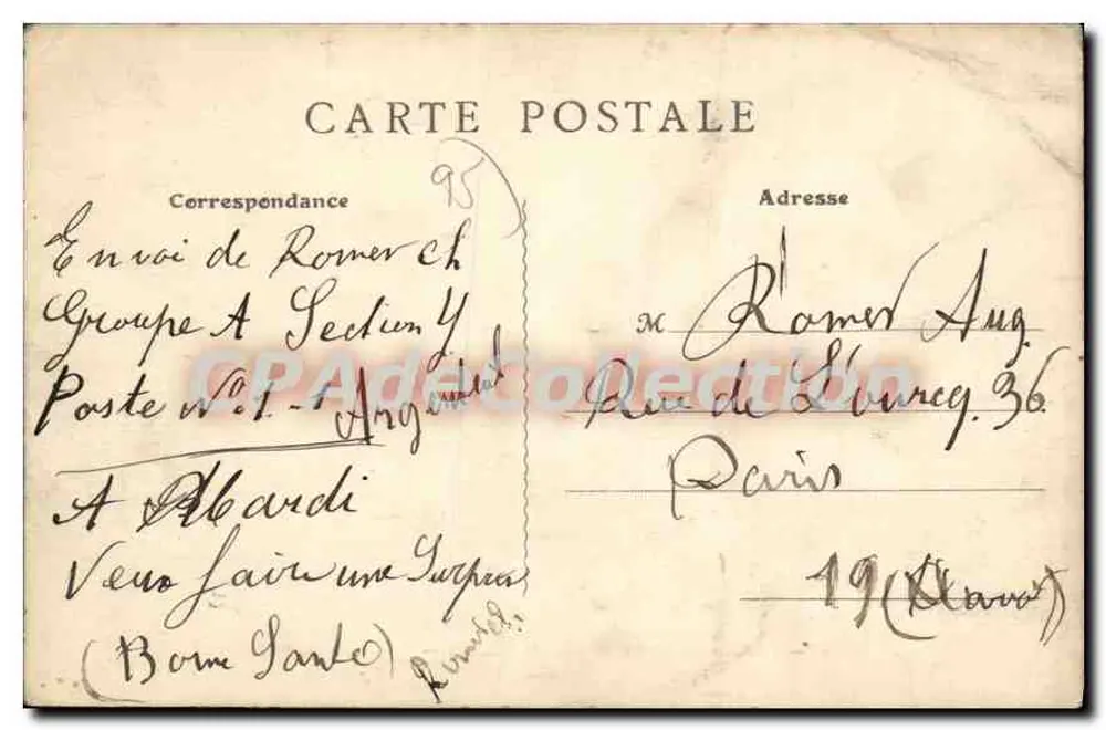 Chemin du vieux Moulin de Sannois — Paris — B F. Paris - Rückseite