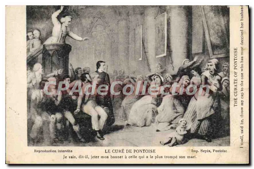 O Curé de Pontoise — Imp. Seyès, Pontoise - Frente