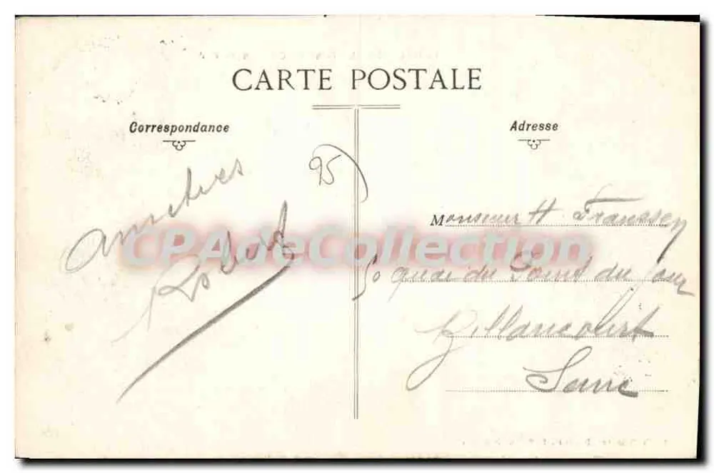 Pontoise — O Ponte do Caminho de Ferro — Edit. Th. Brinquier, Produits F. Potin, Pontoise - Verso