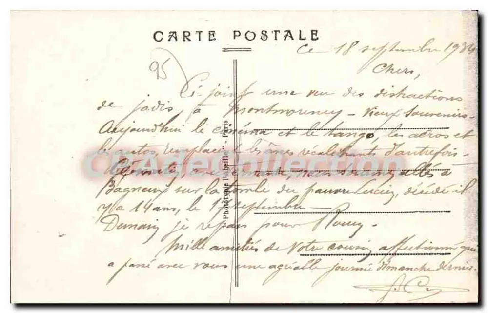 Montmorency (S.-et-O.) - Der Wald - Der störrische Esel — A.C. 78 - Rückseite