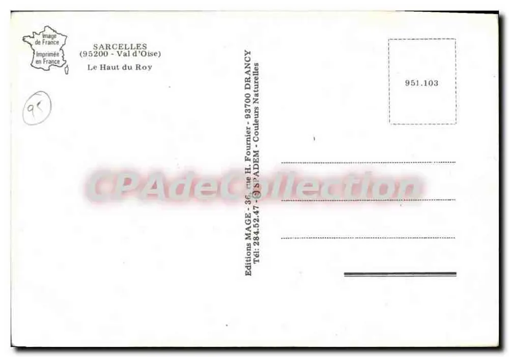 Sarcelles — O Alto do Rei — Edições MAGE - Verso