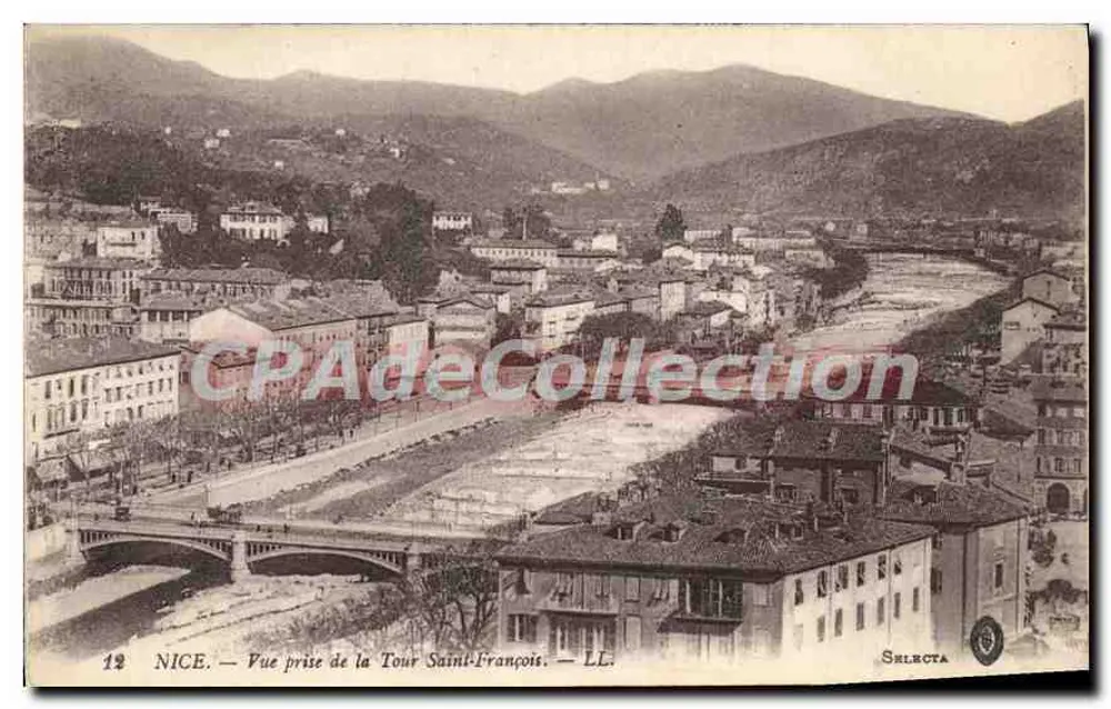 Nizza — Aussicht vom Turm Saint-François — Selecta - Vorderseite