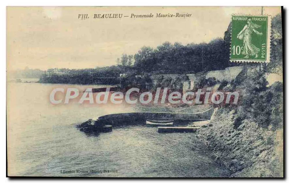 Beaulieu — Promenade Maurice-Rouvier — Editor: Livraria Vidal, Béziers - Frente