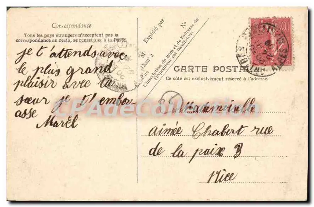Antibes — Vista geral — Editor desconhecido, n° 2835 - Verso