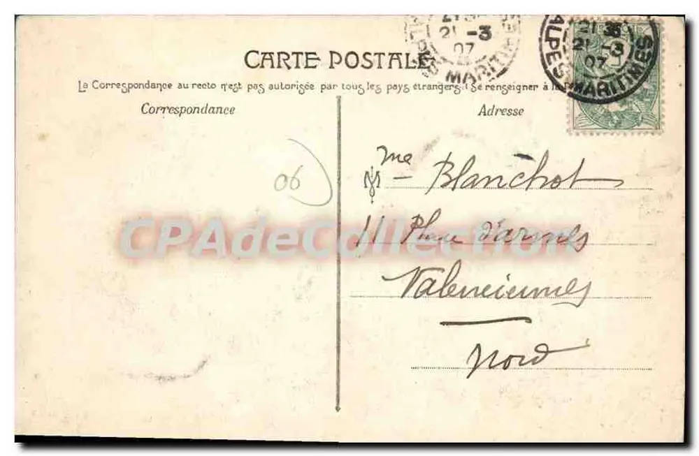 NICE — Cimiez — Excelsior-Régina-Hotel — Collectie JC. - Achterkant