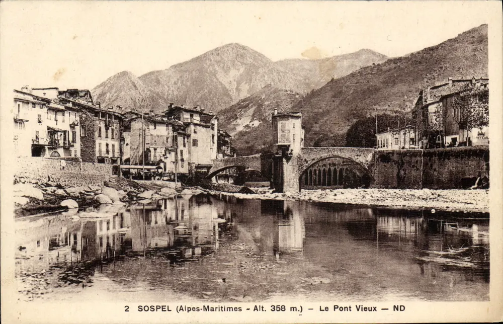Sospel (Alpi Marittime) — Il Ponte Vecchio — ND - Recto