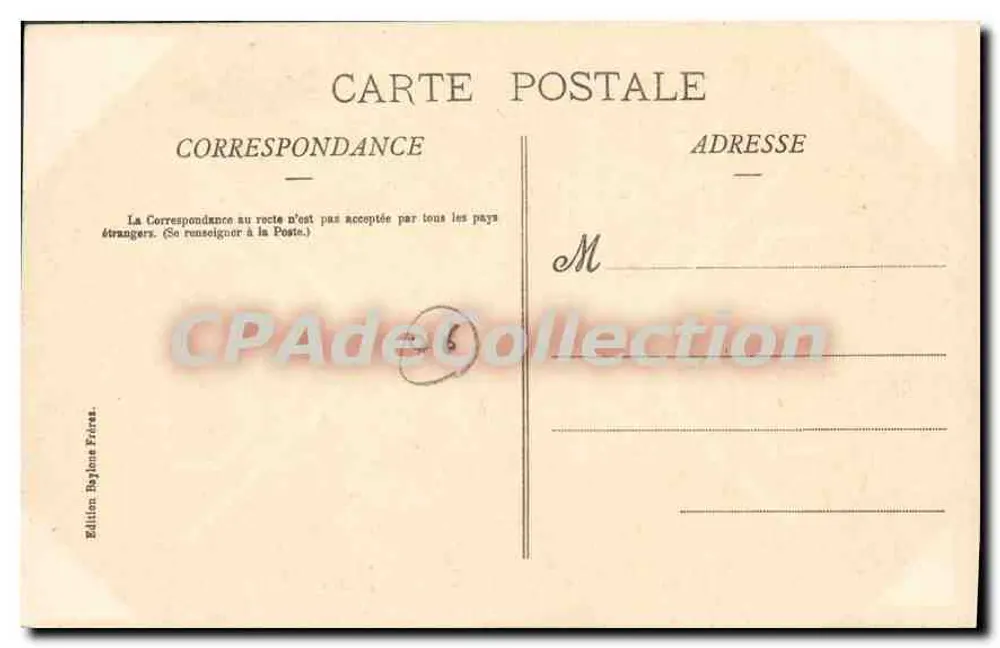 CANNES — Der Leuchtturm und seine Mole an einem Mistral-Tag — Edition Baylons Frères, Nr. 469 - Rückseite