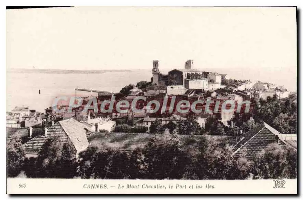 CANNES — Mont Chevalier, der Hafen und die Inseln — JND Fot. n° 665 - Vorderseite