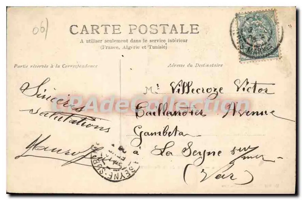 Cannes — Boulevard de la Croisette — W. Stocker, Cannes, Nr. 168 - Verso