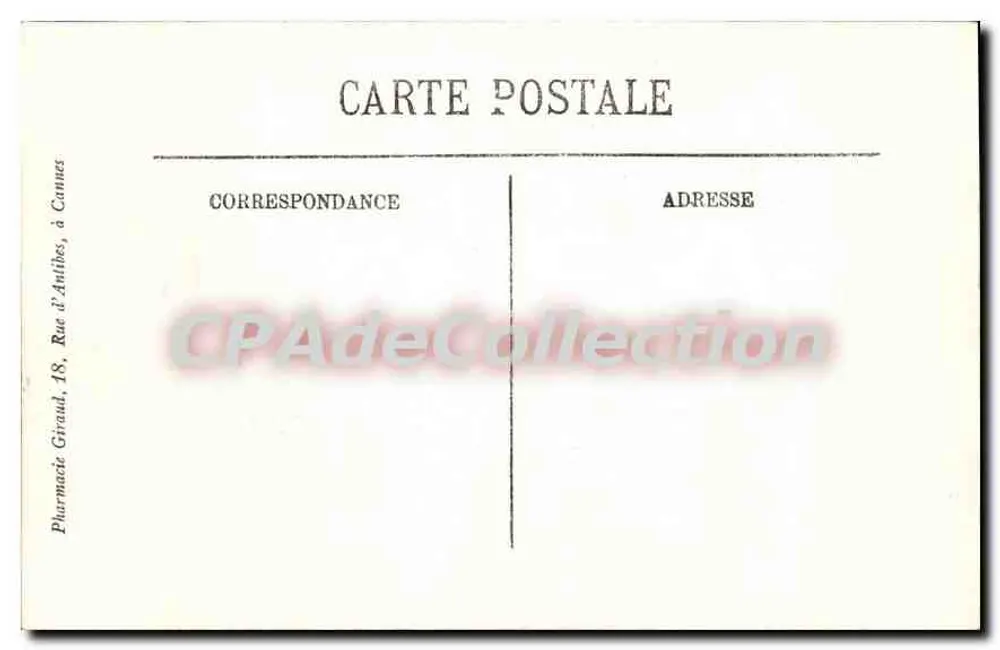 CANNES — Die Palmen der Croisette und der Mont Chevalier — LL. — Sélecta, n°11 - Rückseite