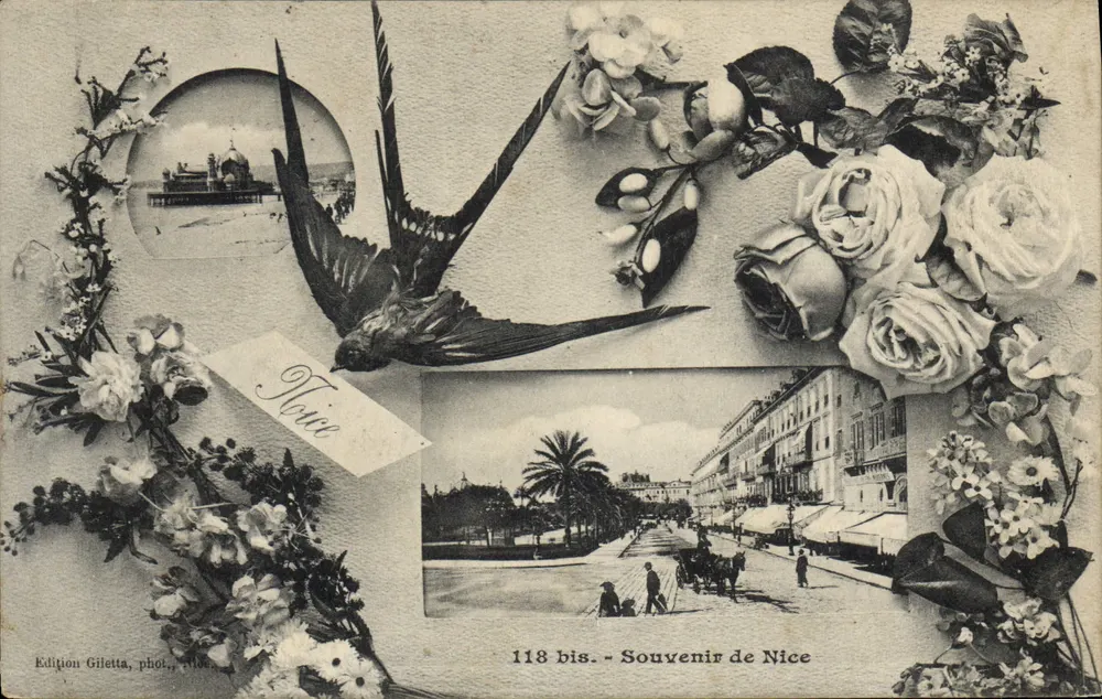 Nice — Lembrança de Nice — Edição Giletta, fot. 118 bis - Frente