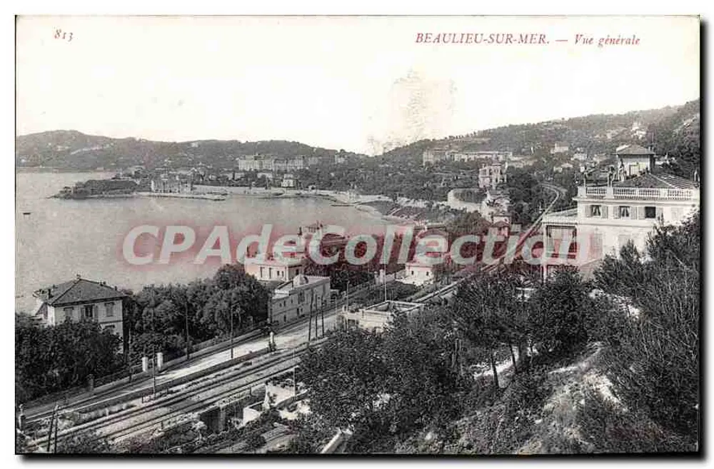 Beaulieu-sur-Mer — Vista geral — CPAdeCollection - Frente