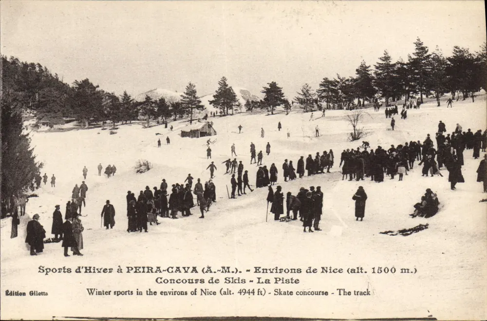 Winter-Sport in PEIRA-CAVA (A.-M.) - Umgebung von Nice (Höhe 1500 m.) - Ausgabe Gilletta - Vorderseite