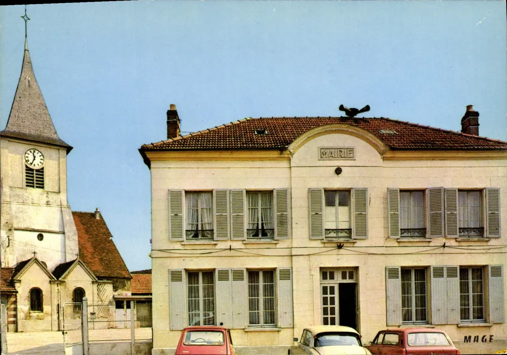 Saint-Germain-sur-Morin — Die Kirche und das Rathaus — Éditions MAGE - Vorderseite