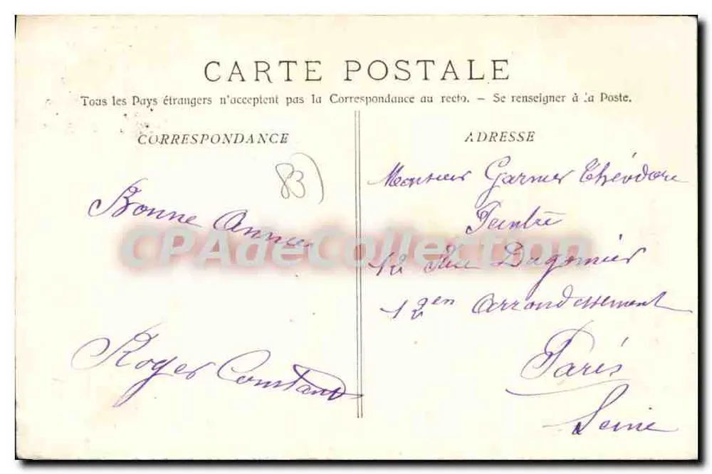 Toulon - A Caixa de Economia — A. Bougault, n°706 - Verso