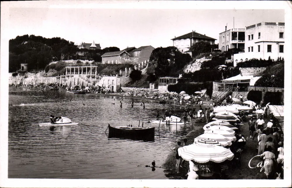 Bandol-sur-Mer — A praia — editor REAL-PHOTO, Paris - Frente