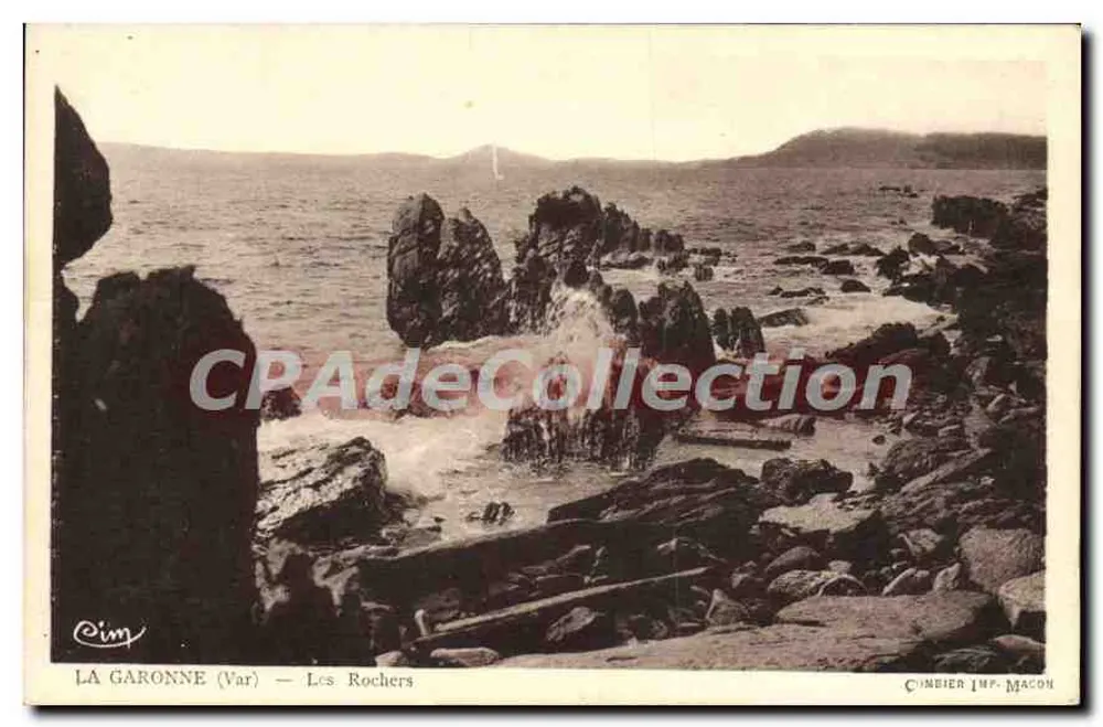 La Garonne (Var) — Os Rochos — Cimbeier Imp. Macon - Frente