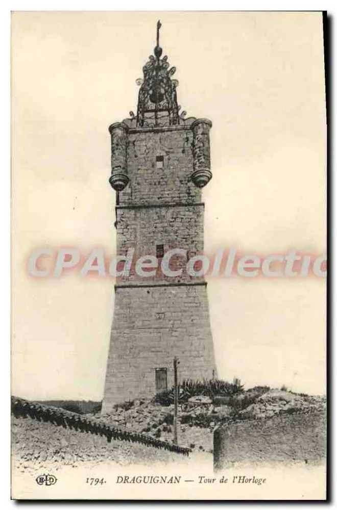 Draguignan — Torre da Hora — B.D. 1794 - Frente
