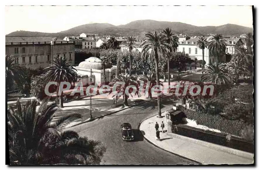 Luftbild von Nice — Palast der Gerechtigkeit und Palmen — Éditions SE.P.T. - 35, Bd Garibaldi - Vorderseite