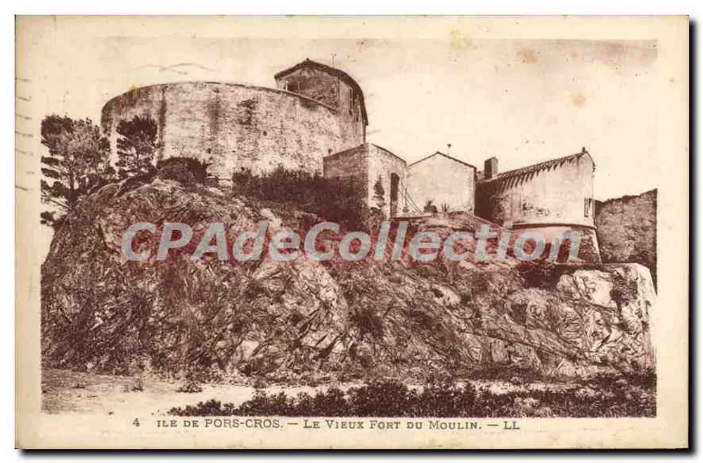 Ile de Pors-Cros — Das alte Fort des Mühlen — LL - Vorderseite