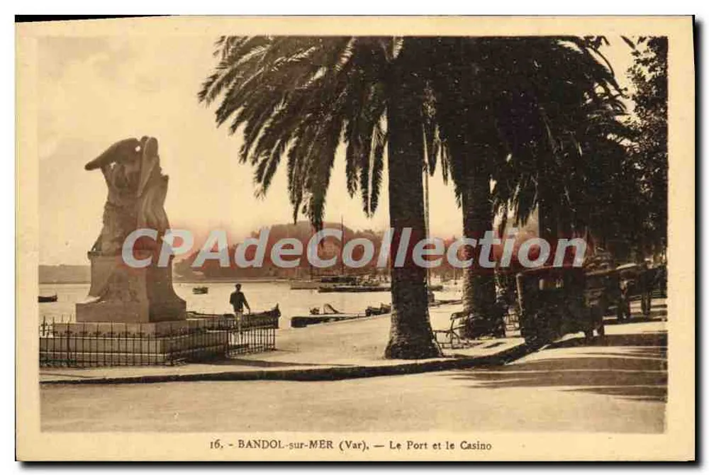 Bandol-sur-Mer (Var) — Der Hafen und das Casino — Edition Carrigue - Bandol - Vorderseite