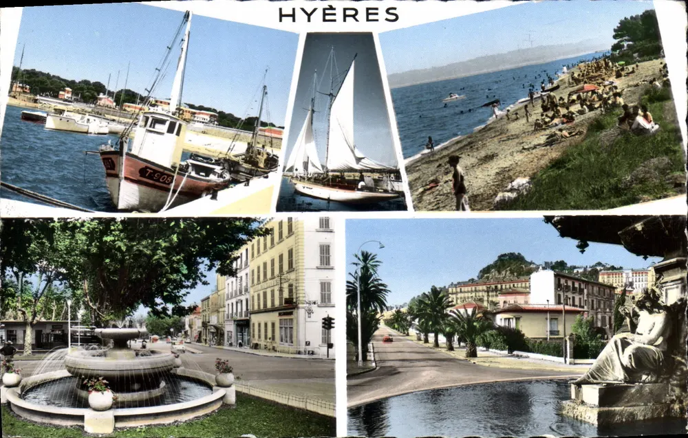 Hyères — vista panorâmica — Edições S.E.P.T. 44-140 - Frente