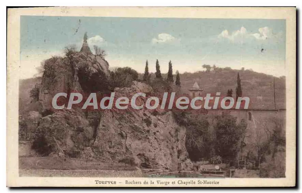 Tourves — Rochers de la Vierge und Chapelle St-Maurice — Verlag Annunay Tabac - Vorderseite