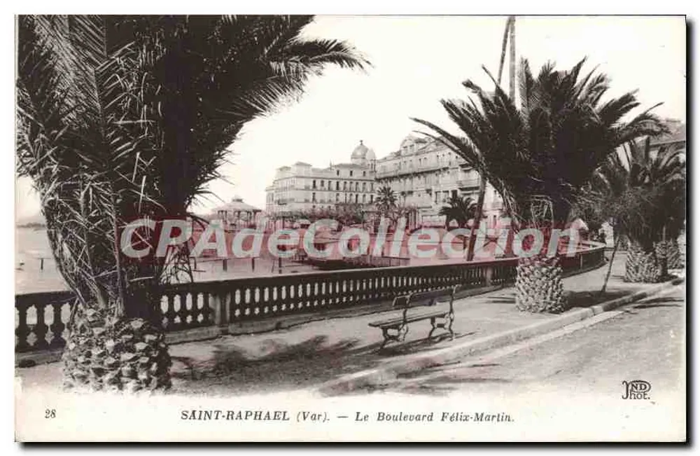 Saint-Raphaël (Var) — O Boulevard Félix-Martin — JND Fot. - Frente