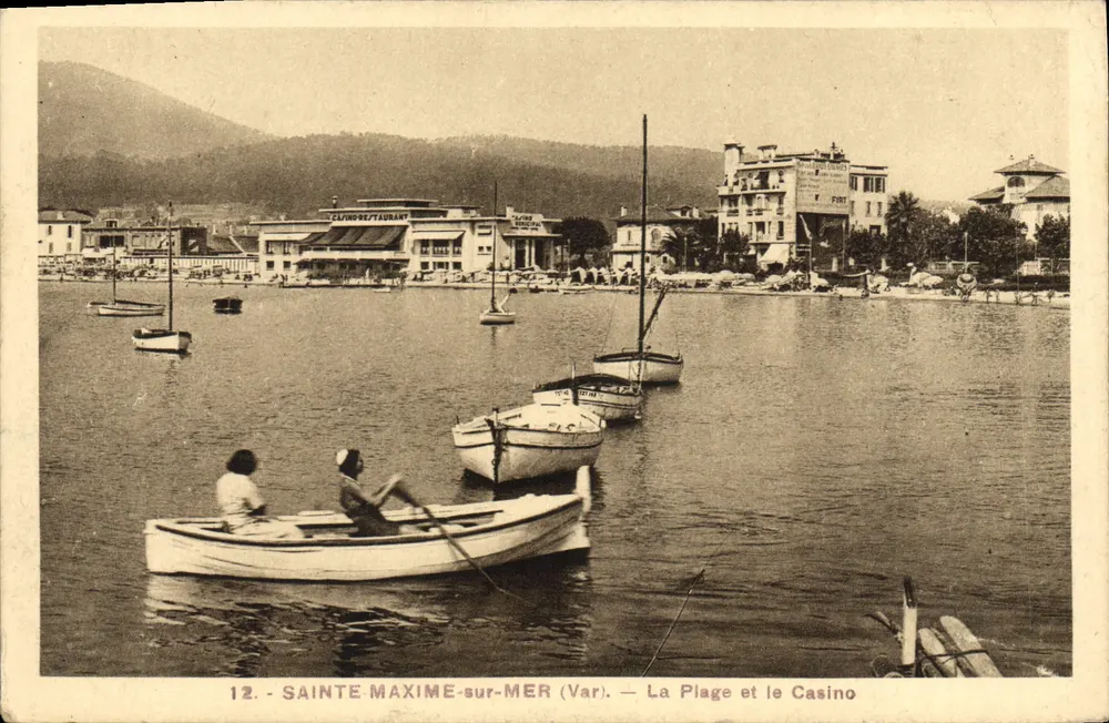 Sainte-Maxime-sur-Mer (Var) — Die Strandpromenade und das Casino — Édition Vignolle - Vorderseite