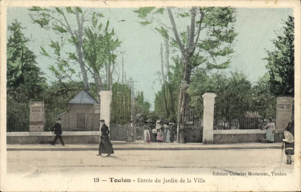Toulon — Eingang zum Stadtpark — Edition Galeries Modernes, Toulon - Vorderseite