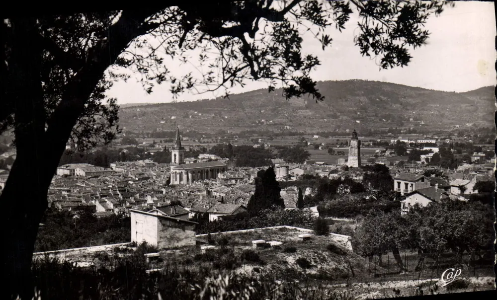 Braguignan — Vista através dos oliveiras — Cie des Arts Photographiques, Paris (15) - Frente