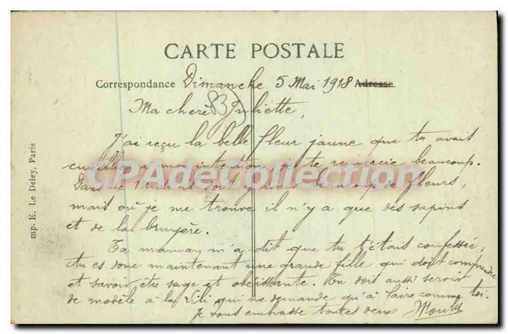 Tamaris-sur-Mer — Vista da Baía — Editor E. Le Deley, n°22 - Verso