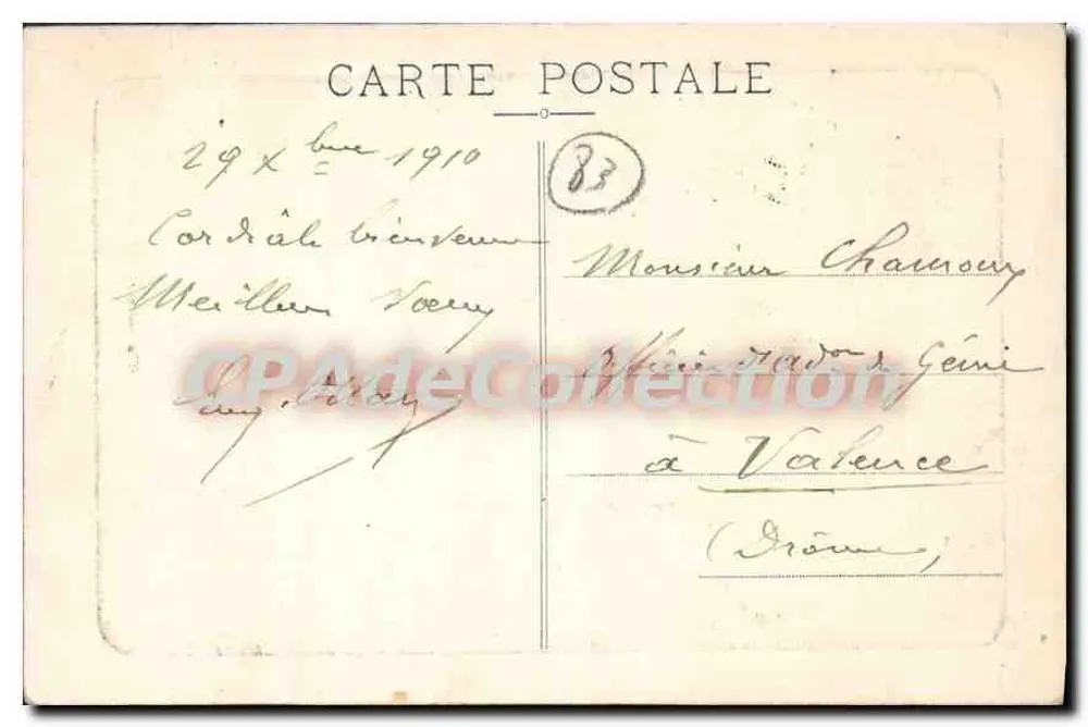 Toulon — Ansicht einer Tartane, die in den Hafen einläuft — F.F. n°36 - Rückseite