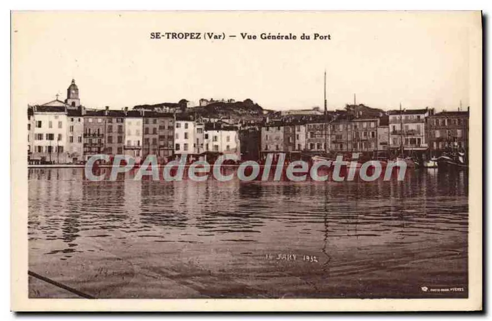 SE-TROPEZ (Var) — Vista Geral do Porto — Foto J. JAHY 1932 - Frente