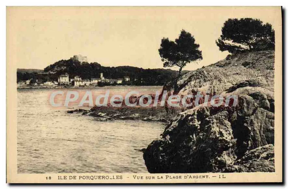 Insel Porquerolles — Blick auf die Argent-Bucht — I.L. n°18 - Vorderseite