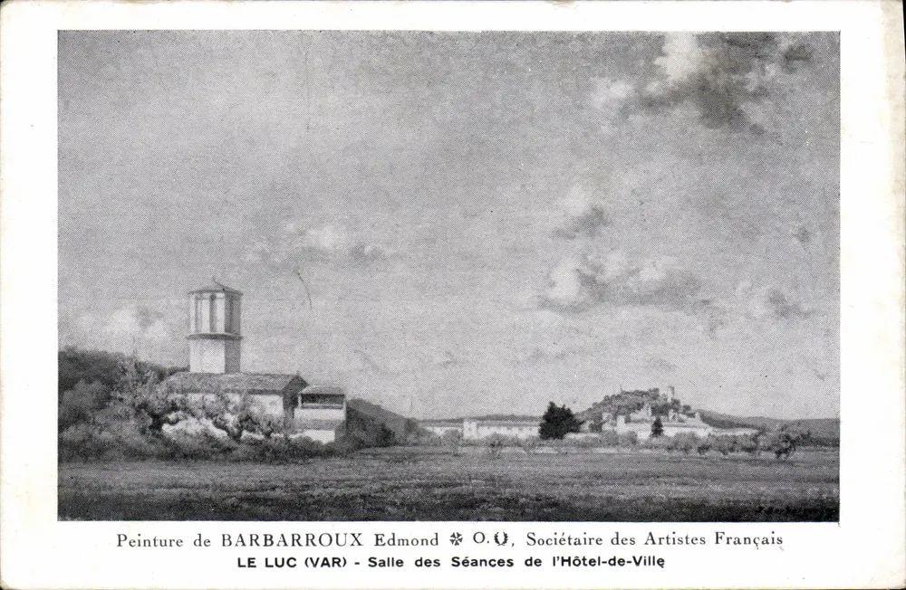 Le Luc (Var) — Sitzungssaal des Rathauses — Gemälde von Edmond Barbarroux, Mitglied der Gesellschaft französischer Künstler - Vorderseite