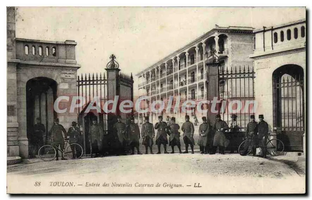 Toulon — Eingang zu den neuen Kasernen von Grignan — LL - Vorderseite