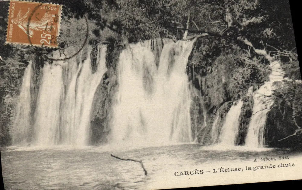 Carcès — A Grande Queda da Écluse — A. Giboin, Edit. - Frente
