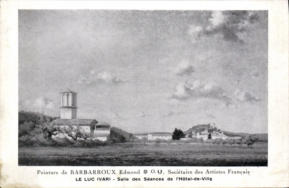 Le Luc (Var) — Sitzungssaal des Rathauses — Gemälde von Edmond Barbarroux, Mitglied der Französischen Künstler - Vorderseite
